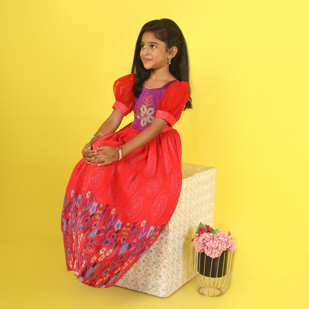 dress ready made pure breathable cotton front view 78