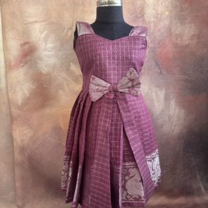 Nigal Mathi| Purple Traditional Kids Frock - Image 6