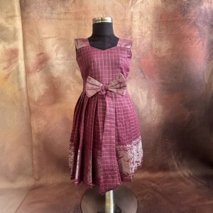 Nigal Mathi| Purple Traditional Kids Frock - Image 3