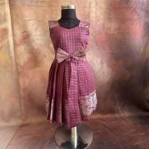 Nigal Mathi| Purple Traditional Kids Frock - Image 1