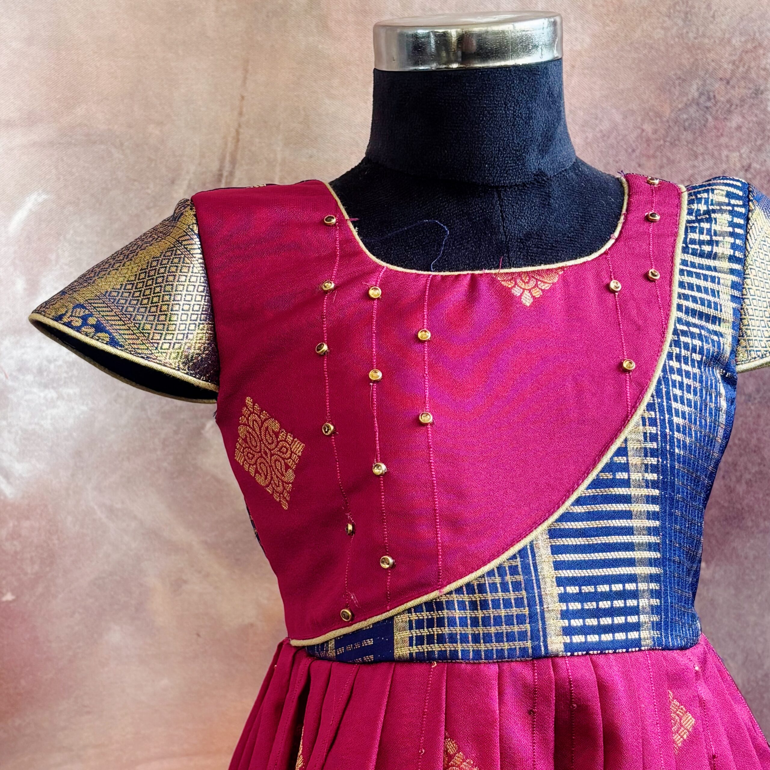 Arvi | Pink Crepe Frock - Image 2