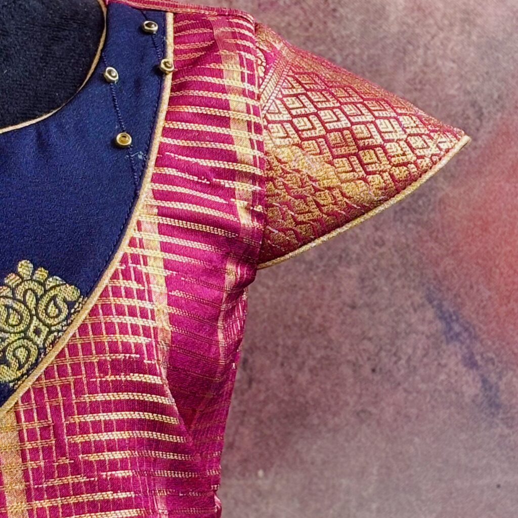 Arvi navy pink kids frock full look limited stock