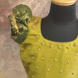 Arvi | Mustard Green Frock - Image 6