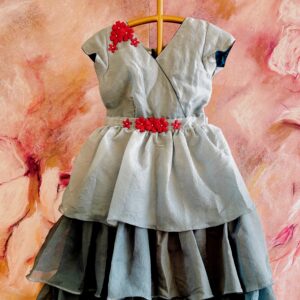 Arvi | Crushed Blue Layered frock - Image 4