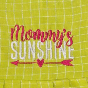 Amora | Little Diva Sungudi Kids Frock - Green - Image 3