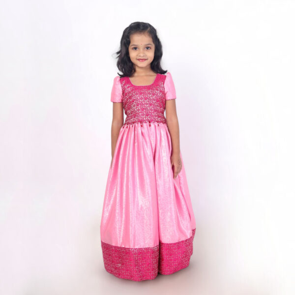 Yazh Nila | Pretty in Pink Long gown - Image 2