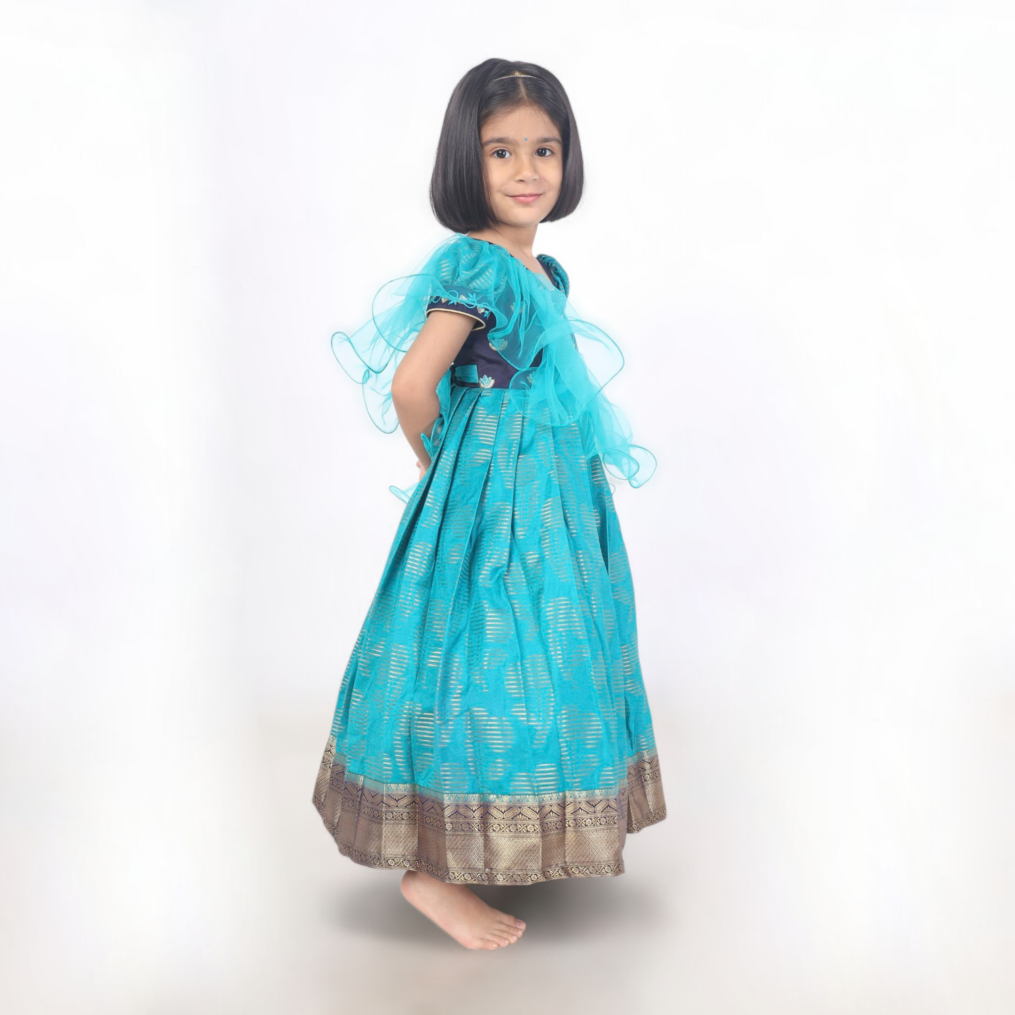 Traditional Varnika Neelika festive long gown premium festive outfit