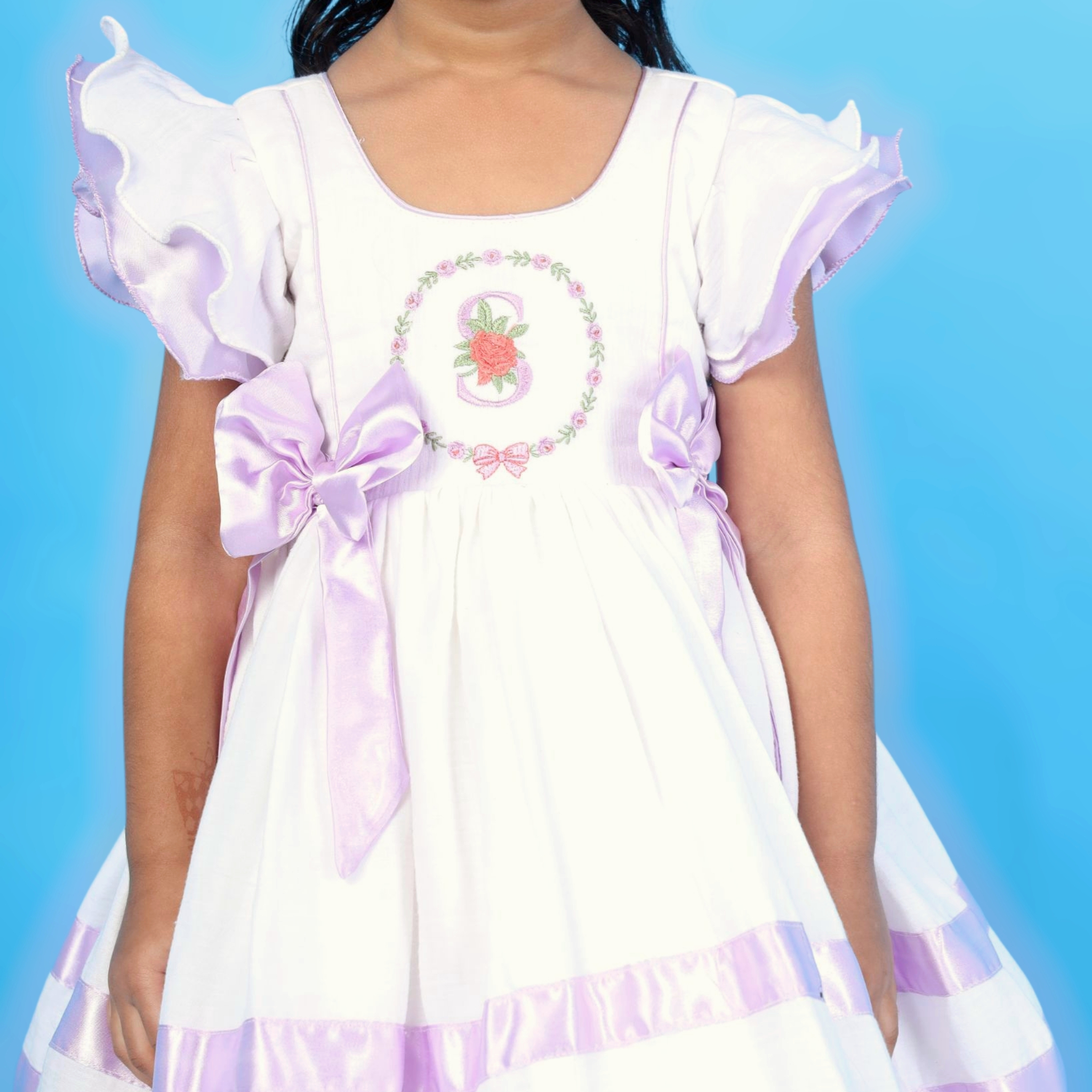 Mira | Alphabet Charm Frock - Image 3