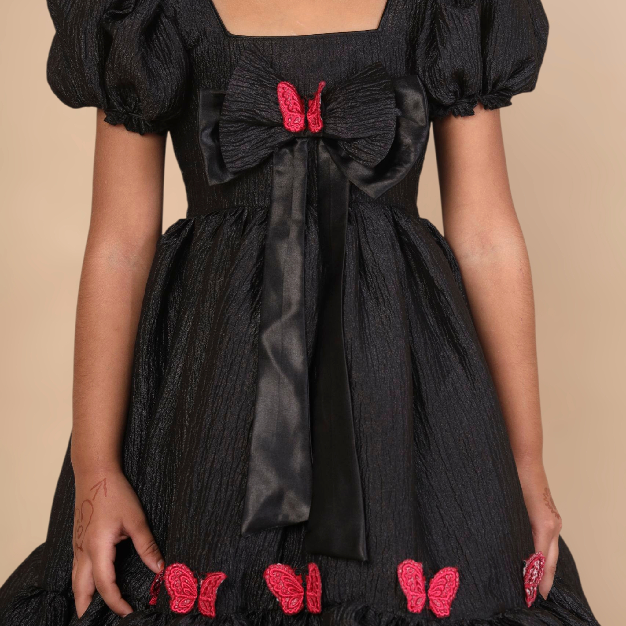 Siara | Midnight Flutter Long Frock - Image 4