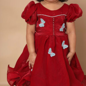 Siara | Scarlet Butterfly Frock - Image 2