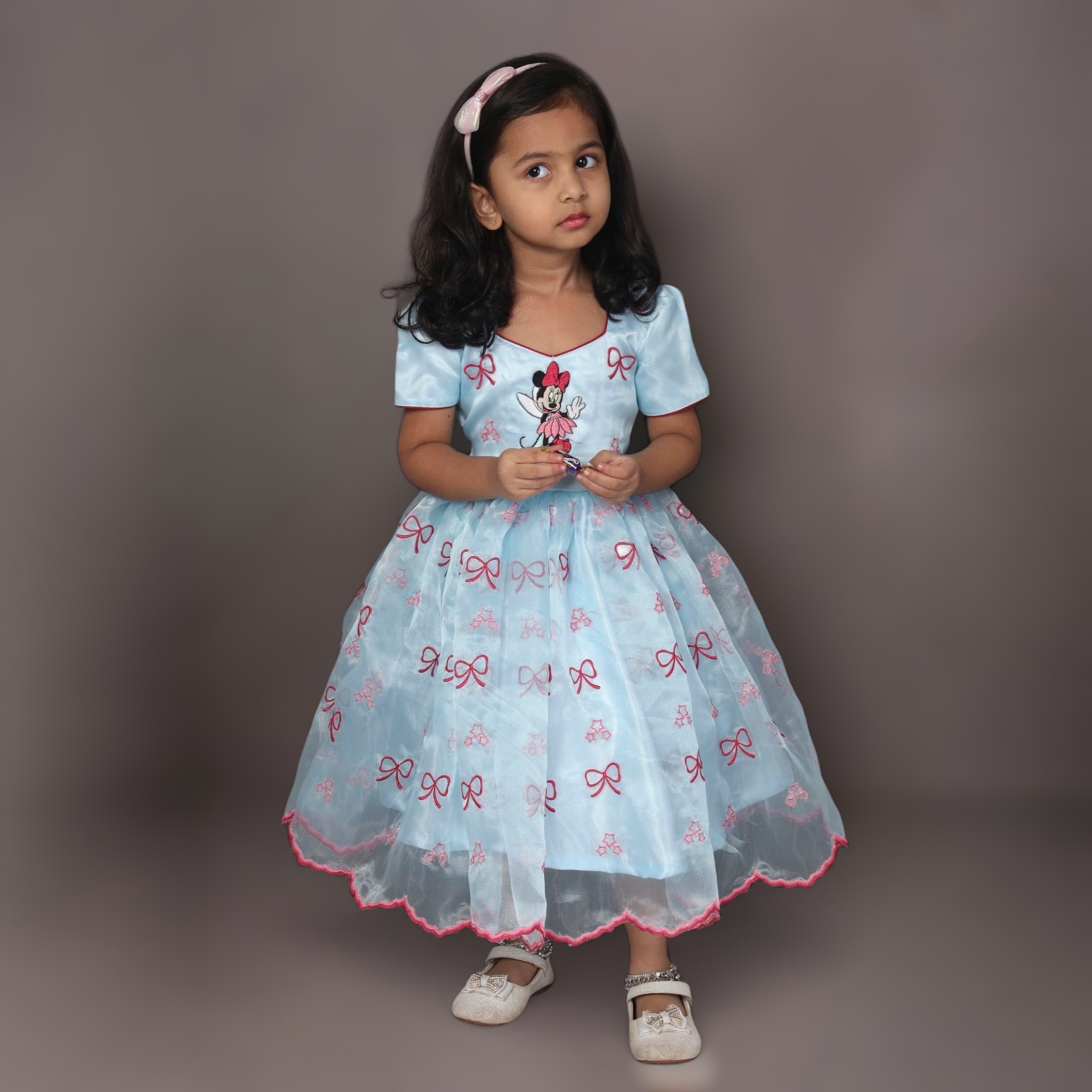 Siara | Aqua Minnie Frock - Image 2