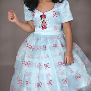 Siara | Aqua Minnie Frock - Image 5