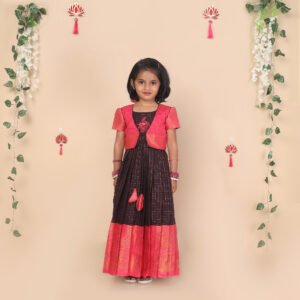 front side of ethnic jacket girls