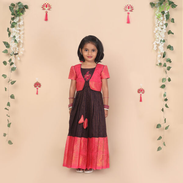 front side of ethnic jacket girls