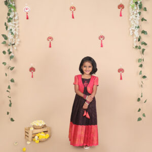 Front view of ethnic jacket girls