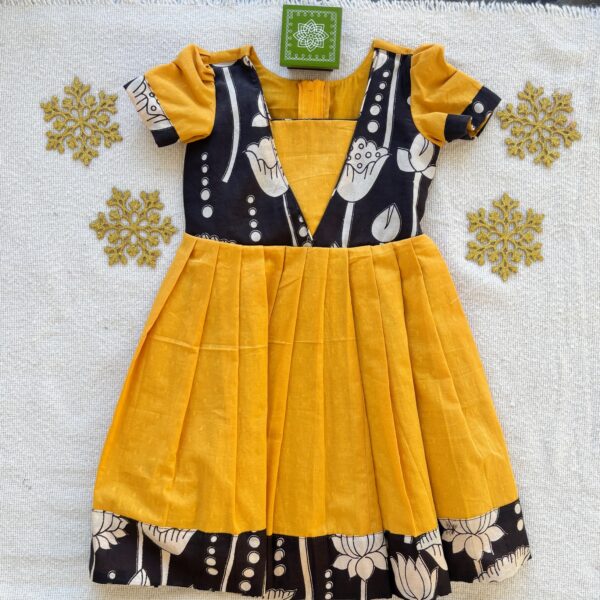Arvi limited stock Kalamkari kids frock immediate dispatch