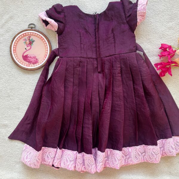 back view Arvi ready stock kids frock limited sizes
