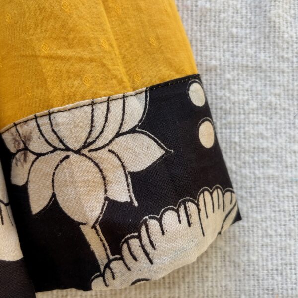 Arvi Kalamkari kids frock style shot ready stock