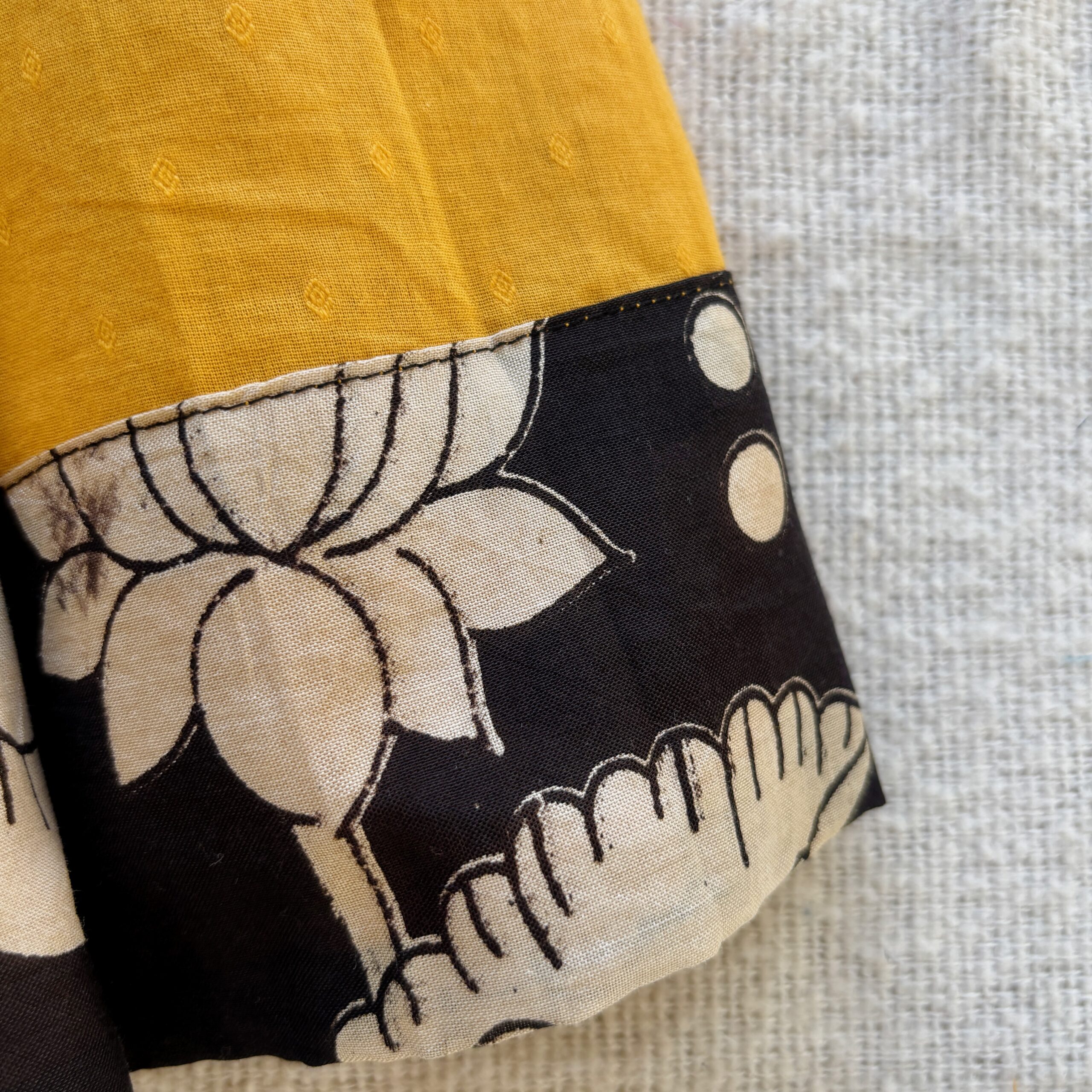 Arvi Kalamkari kids frock style shot ready stock