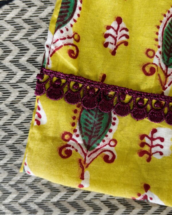traditional printed cotton frock for girls