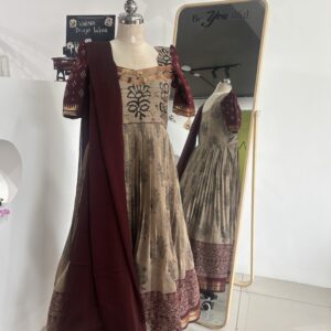 Designer Kalamkari Anarkali Set