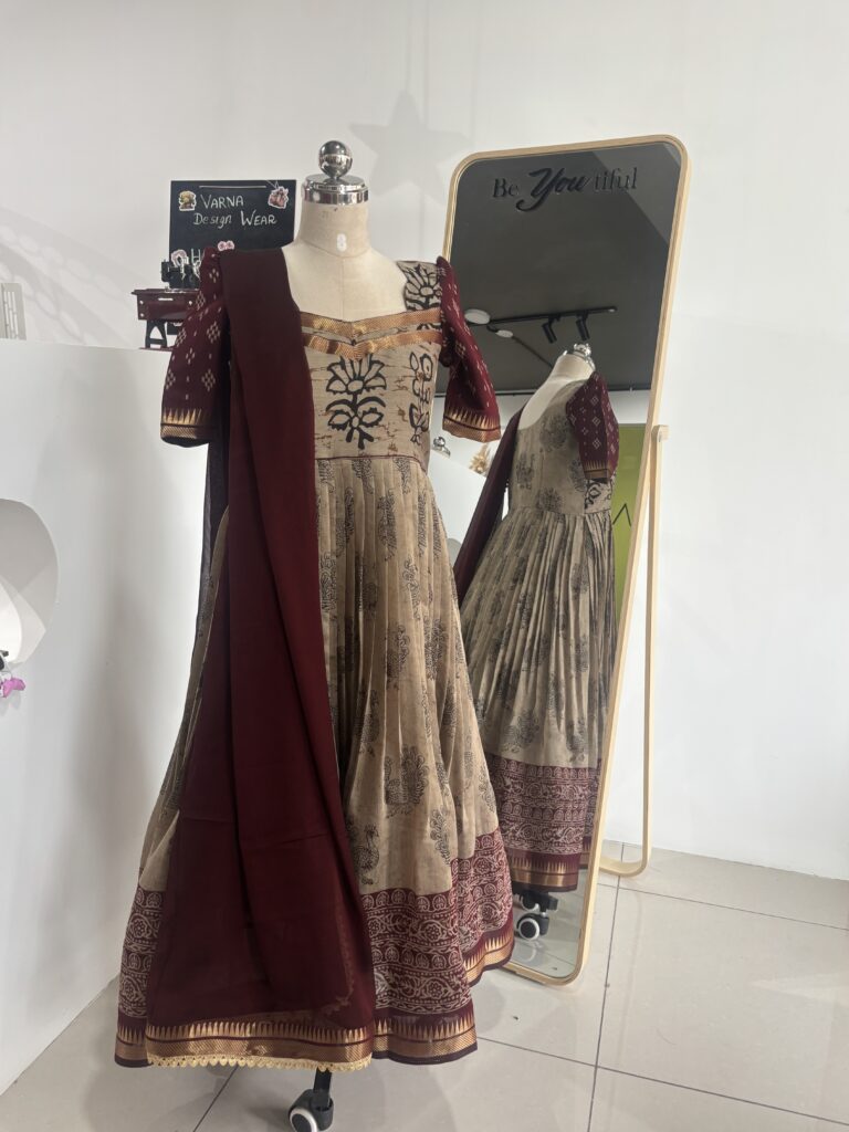 Designer Kalamkari Anarkali Set