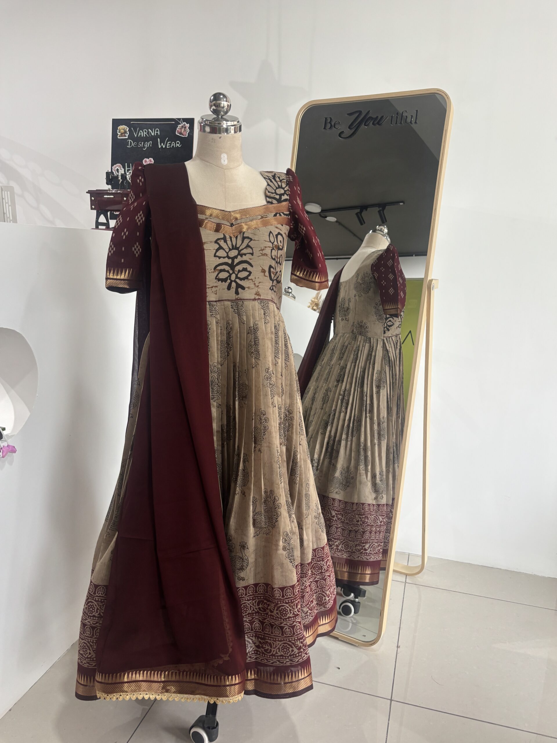 Designer Kalamkari Anarkali Set