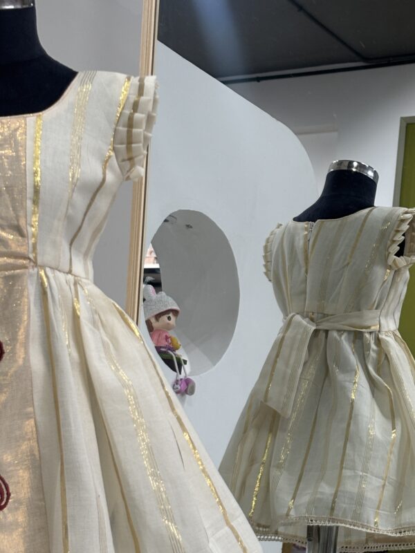 Nila Cotton Kids Frock back view
