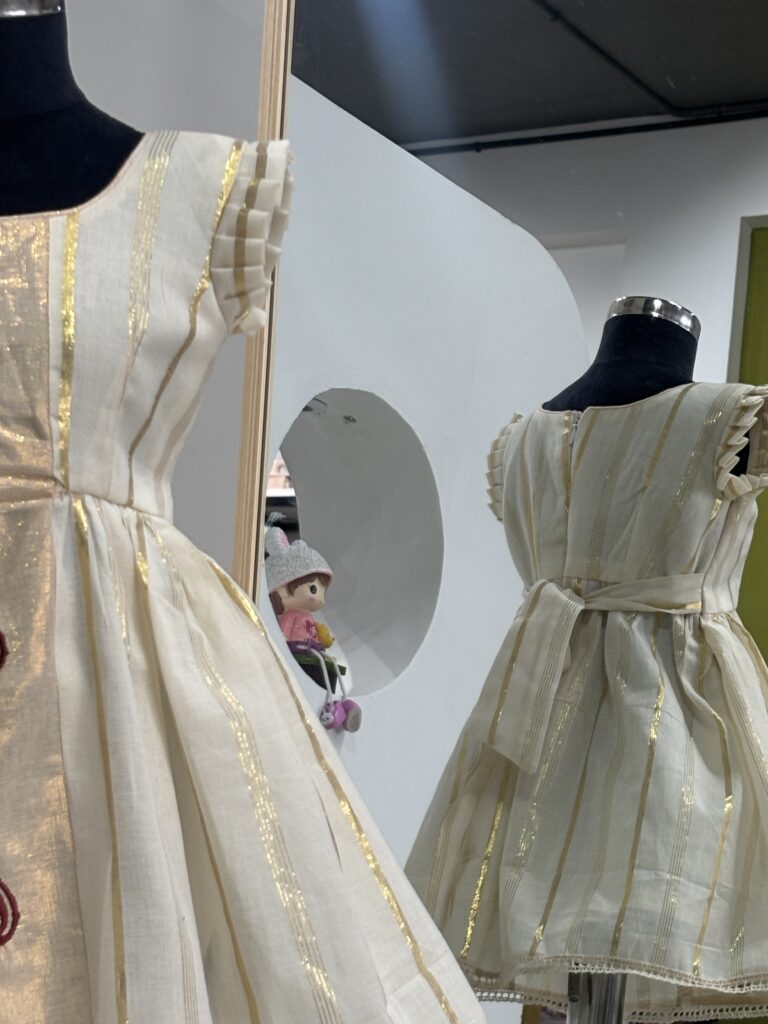 Nila Cotton Kids Frock back view