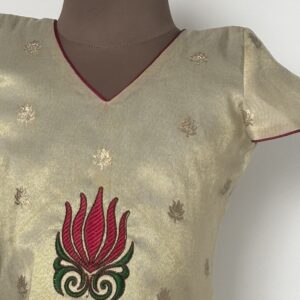 Nila Girls' Festive Palazzo & Top Set for festive occasions