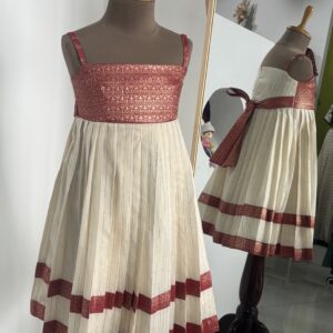 Nila Cotton Festive Kids Frock for festivals