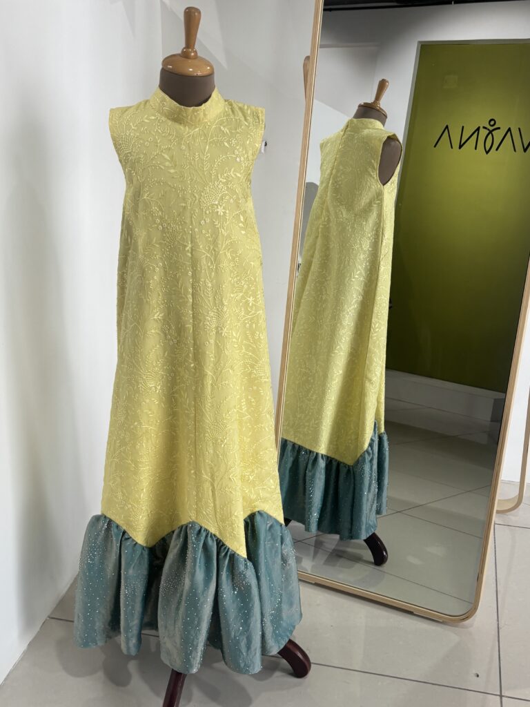 Girls full length party wear gown