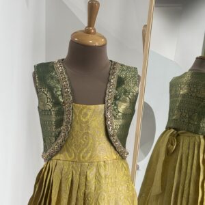 Yazh Nila festive pleated gown set