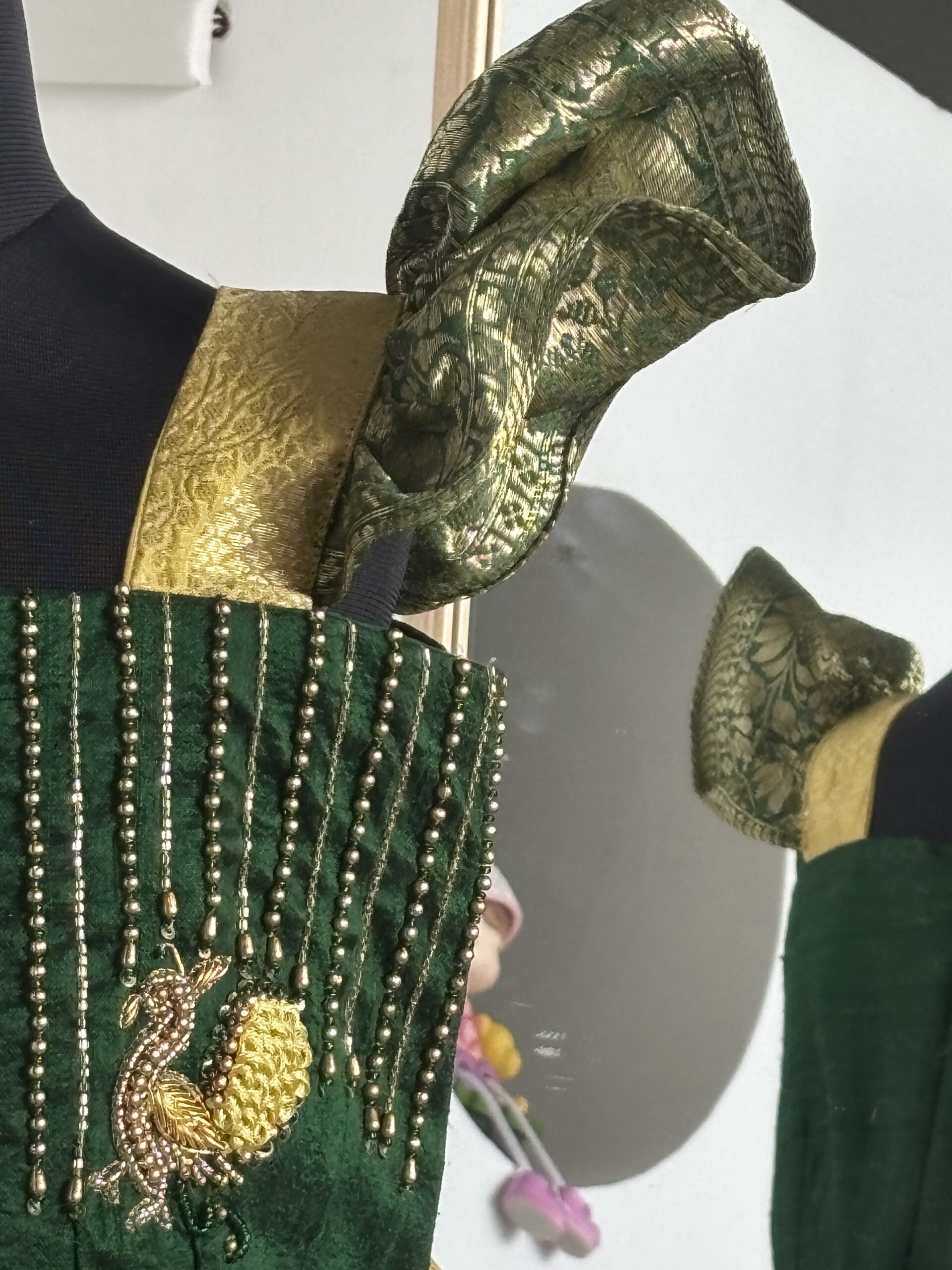 Ready stock handcrafted girls festive frock