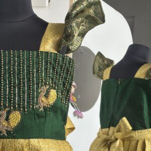 Traditional wedding wear frock for little girls