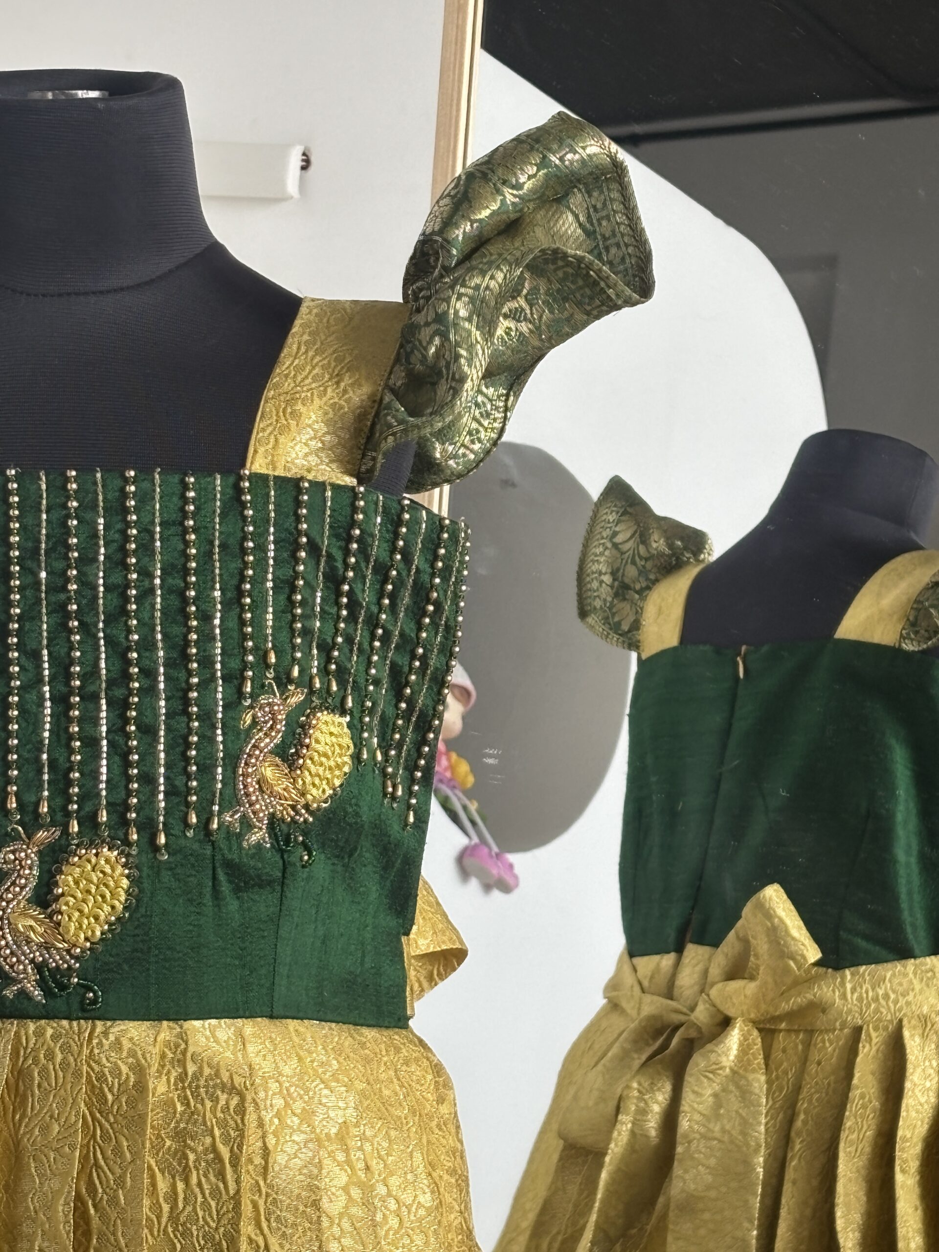 Traditional wedding wear frock for little girls